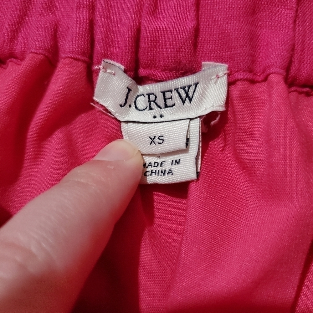 💖 J.Crew Bright Hot Pink Barbie Circle Skirt Pockets Cute - Picture 4 of 5